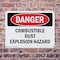 Signmission Combustible Dust Explosion Hazard Danger Sign, Plastic, 14in W x 10in L, 2PK OS-2PACK-DS-P-1014-L-1831 - alternate 4